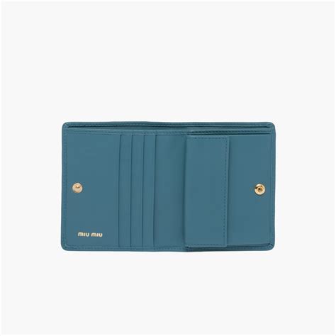 Marina Blue Small Leather Wallet 